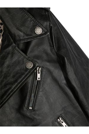 Black leather jacket GOLDEN GOOSE KIDS | GYP01379P001069K90100